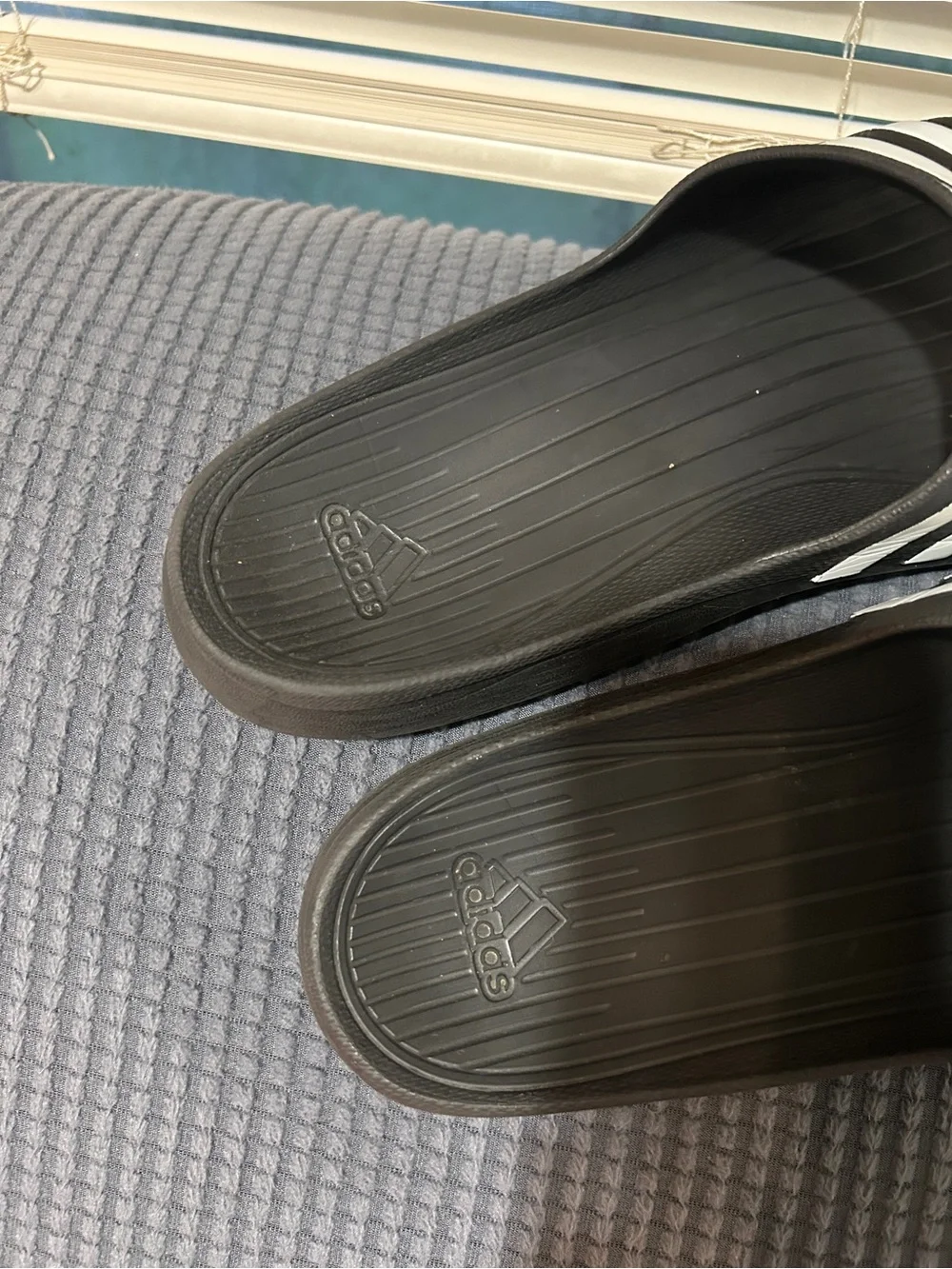 Men’s Black Adidas Slides